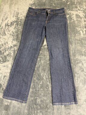 AK Jeans Womens Blue Denim Pants Size 12 Classic Straight Fit